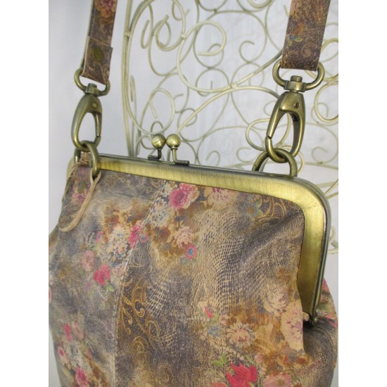 Malaga Small No 21 Floralprint Leather